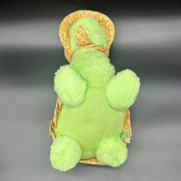 Vintage Knickerbocker Turtle 1970s Stuffed Animal Patchwork Shell Green READ - Picture 3 of 10
